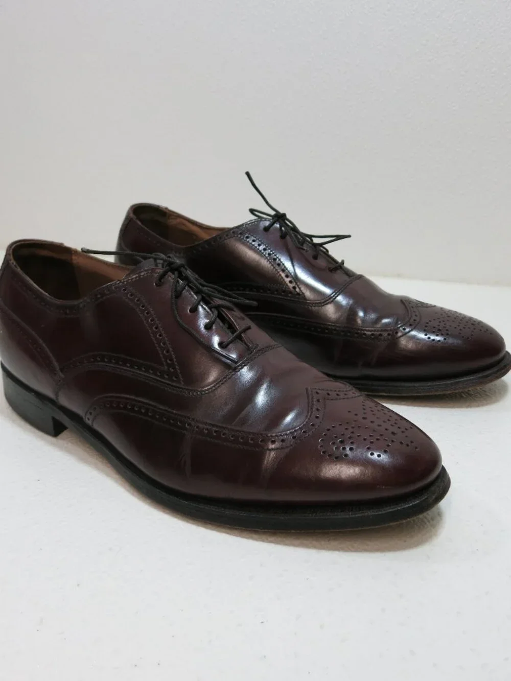 Bostonian Wingtip Brogue Leather Fashion Dress Oxford Men's Footwear Sz 9.5 D/B